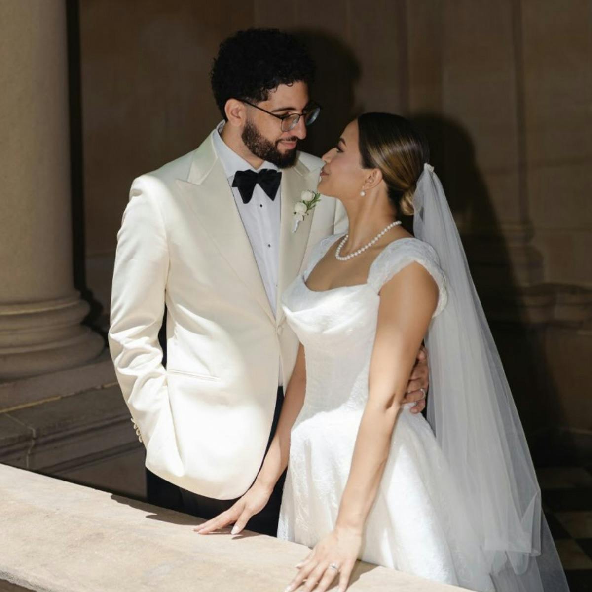 Wedding celebration in InStitchu custom suit